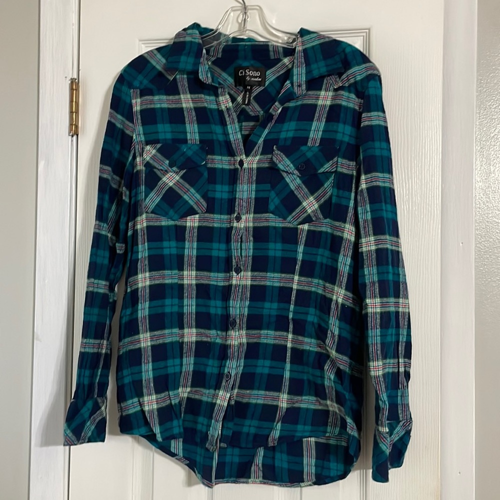 “Ci Sono” Flannel Button Down